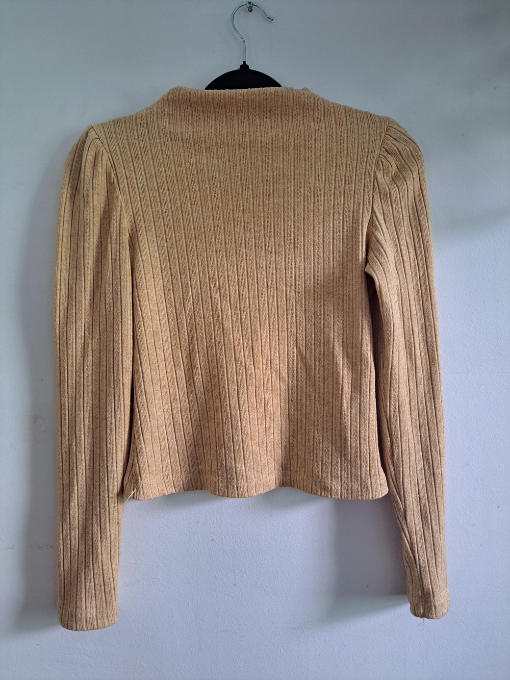 🇨🇦 Marigold by Marilyne Baril Rib Knit Sweater S Yellow